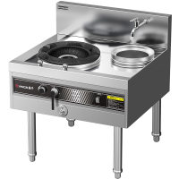 BXCG猛火灶燃气灶 大火力不锈钢丨标准款-1.8米双灶+熄火保护/球铁精铸炉头 天然气/煤气/液化气商用