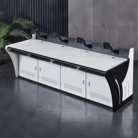 玖跃天昊监控操作台工作台指挥中心控制台中控台机房调度台DS款四联2.4米