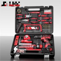优合创佳126件手电钻工具箱套装 家用双电池电动螺丝刀组套五金工具