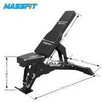 亿迈(EM)健身椅哑铃凳调节凳卧推凳健身凳飞鸟凳仰卧板 MX-B1075