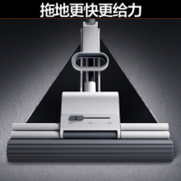 万福滚轮式拖把M12 大号胶棉拖把海绵吸水 免手洗巨无霸