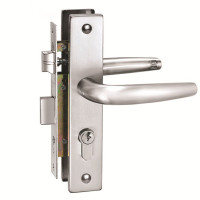 EXSAF 9500型适用门厚3050mm插芯式豪华铝合金门锁3550mm通 不锈钢色