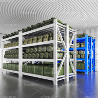 京训 货架仓储重型仓库加厚货物架置物架装备器材架长200宽80高200cm