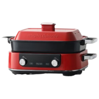 苏宁 摩飞 多功能锅 MR9099 二代分体电火锅 英伦红[标配]