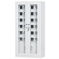 优合创佳 YH4021仓库手机充电柜收纳柜保险柜分类金属铁皮柜子工地员工带锁手机可充电存放柜30门充电柜