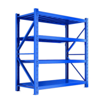 FAHRION库房仓库铁置物架储物展示架货架1000*500*2000mm 四层主架