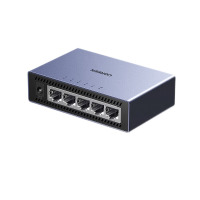 绿联5口千兆交换机 网线分线器一分二/四 宿舍扩展分流器15641[铝壳散热]