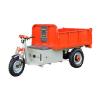 宗申电动手推车三轮车 农用自卸翻斗车建筑工地搬运灰斗车平板