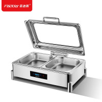 菲迪斯 自助餐炉布菲炉 数控电热酒店早餐保温炉保温锅餐台 SXL803-2 长方形-双格9L[数控电加热]