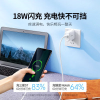 绿联安卓快充数据线MicroUSB充电线老式梯形接口适用vivo/华为/小米/荣耀oppo手机充电宝充电器1米2A