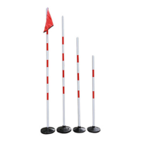 战术国度蛇形跑标杆 2.5米PVC杆 倒车杆足球训练杆练车杆