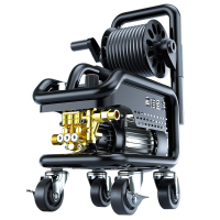 列博洗车机家用220v大功率高压洗车水枪卷轴收纳洗机刷泵2200W 卷轴+17米管+加长杆+可调压