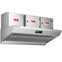 乐创 商用油烟净化器一体机大型酒店餐饮厨房大吸力低空排放净化器抽油烟机排烟机 3.0米烟机丨净化一体丨10000方风量