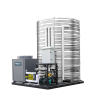 美的KFXRS-019空气能热水器集成一体机 低温机 5匹5吨 空气源热泵民宿酒店商用大型热水器(80-100人)