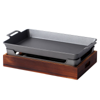 九阳商用烤鱼炉 特大号木座精品烤鱼炉 42*29*4cm