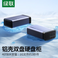 绿联 双盘[不带RIAD+可读40TB]25287