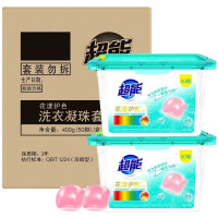 超能洗衣凝珠400g 50颗*2 花漾护色防串色(CX)
