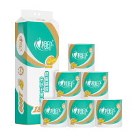 心相印有芯卷纸层180g*10卷卷筒纸心柔4卫生纸巾 大克重耐用 纸巾 提装