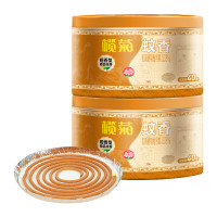 榄菊精品线香蚊香檀香型40圈2桶 驱蚊熏香家用盘香香薰文香线香