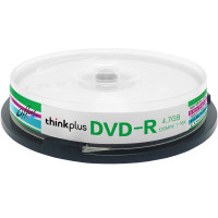 联想DVD-R 光盘/刻录盘 16速4.7GB 办公系列桶装10片 空白光盘