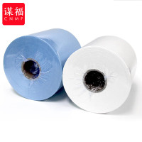 谋福 CNMF 8266 工业无尘擦拭纸 吸油纸无尘纸大卷纸静电除尘纸 300张/卷 (大卷纸 蓝色款)
