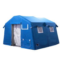京训大型充气帐篷户外救援救灾应急野营帐篷 救灾充气帐篷蓝色 40平方