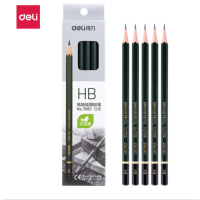 得力 7083-HB安全石墨 素描绘图HB铅笔学生铅笔 12支/盒