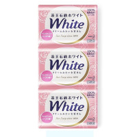 花王(KAO)香皂white天然植物沐浴皂 玫瑰香型130g*3