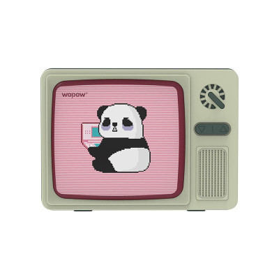沃品 熊猫电视复古蓝牙音箱AP07