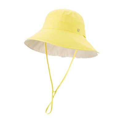 蕉下穹顶系列双面防晒渔夫帽-暖阳黄/米色(单位:顶)