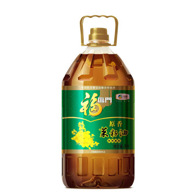 福临门非转基因原香菜籽油5L(压榨)