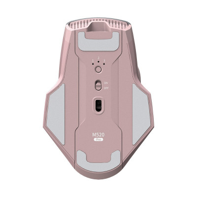 科大讯飞无线蓝牙鼠标M520Pro 办公鼠标 无线外设 人体工学鼠标 舒适握感 自定义侧键 语音输入打字翻译 粉