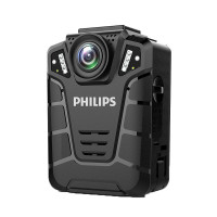 飞利浦(PHILIPS) VTR8100录音笔 高清广角便携摄像机现场音视频摄像 VTR8110标配 黑色64G