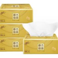 清风 原木金装系列 100抽3层 抽取式面纸 AR42GZZ4(20包/箱) 整箱