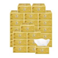 清风原木金装系列 120抽3层抽取式面纸24包/箱 AR44ZSY(整箱)