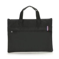 斯莫尔(SIMOER)SL-1711 黑色 手提公文包 多层大容量手提包帆布会议资料袋档案袋