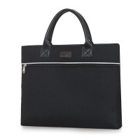 斯莫尔(SIMOER)SL-1715 黑色手提包 商务事务包文件袋牛津布商务包公文包14寸电脑