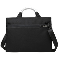 斯莫尔(SIMOER)SL-1718 横款黑色商务休闲包防水公文包大容量手提包电脑包厂家定制可印刷联系客服
