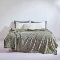 艾美家 轻奢云绒毯150*200cm 绿色