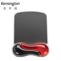 肯辛通(Kensington)K62402护腕鼠标垫 家用办公游戏鼠标垫 舒适人体工学鼠标垫护腕托(黑红)