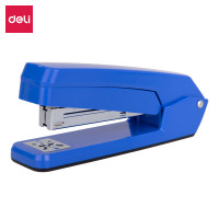 得力(deli)0434订书机12#旋转订书机 中缝装订订书器 临时装订 蓝色