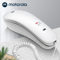摩托罗拉(MOTOROLA)CT50酒店电话机座机固定电话 办公家用 桌墙两用可壁挂 单向低噪通 话保留(白色)