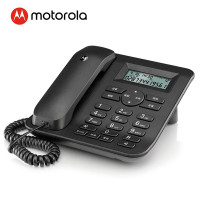 摩托罗拉(MOTOROLA)CT410C电话机座机固定电话 办公 来电显示 免提 双接口(黑色)