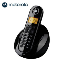 摩托罗拉(MOTOROLA)C601数字无绳电话机无线座机单机大屏幕清晰免提办公家用 黑色