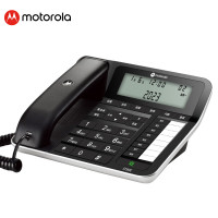 摩托罗拉(MOTOROLA)CT360C轻奢电话机座机固定电话 4.2英寸大屏 5米远距离免提 钢琴烤漆 黑色