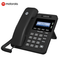 摩托罗拉(MOTOROLA)100IP-2 IP电话机 双SIP账号网络电话 IP语音交换机百兆VOIP电话SIP电话