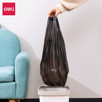 得力(deli)得心LQ503-背心式垃圾袋 办公生活垃圾袋 (30只/卷,3卷/包)