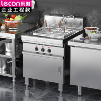 乐创(lecon)LC-J-ZML3U商用煮面炉 多功能不锈钢 六孔台式煮面炉 发热管
