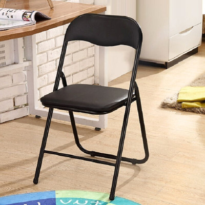 华恺之星 折叠椅 家用电脑椅办公椅凳培训会议椅靠背椅子XK1030黑色