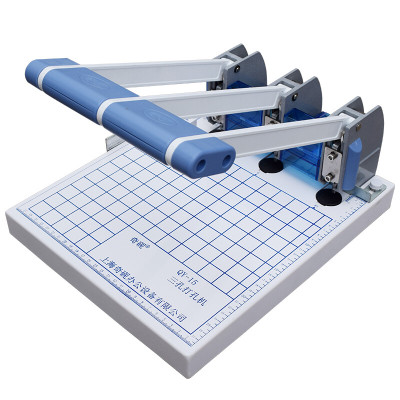 上海奇砚QY-15档案打孔机 15C可调孔距线装3孔一线QY-A干部人事档案打孔机 QY-15三孔机器带3MM钻头